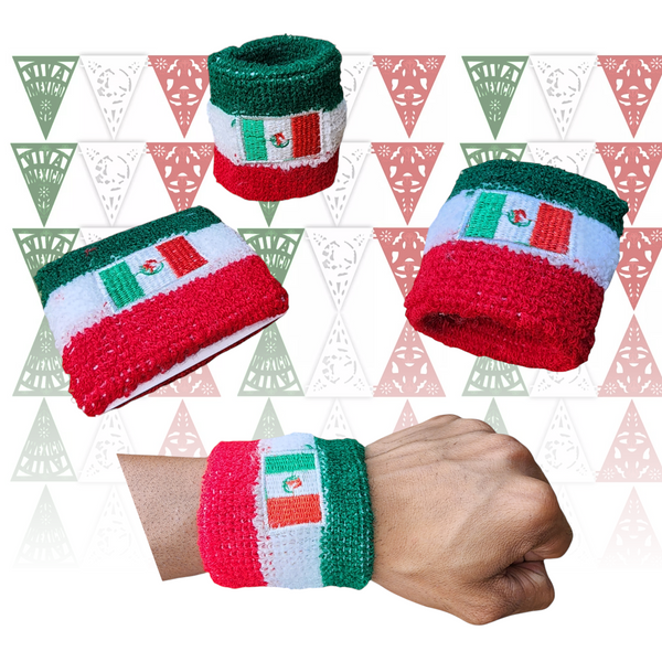Muñequera Deportiva Viva Mexico Fiestas Patrias Pack 12pz