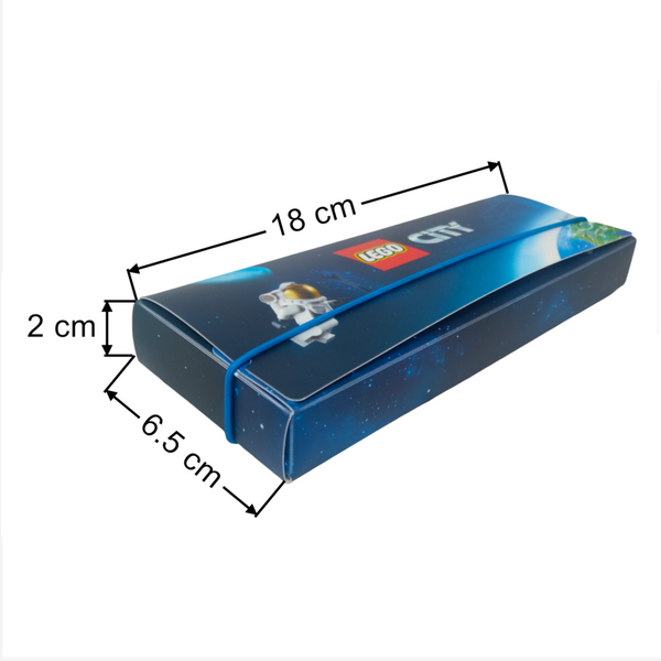 Estuche Escolar Lego Con 2 Lapices y Regla Pack 5