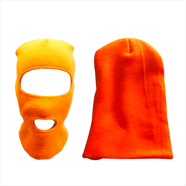 Pack 5 Pasamontañas y gorro Térmico Color Naranja
