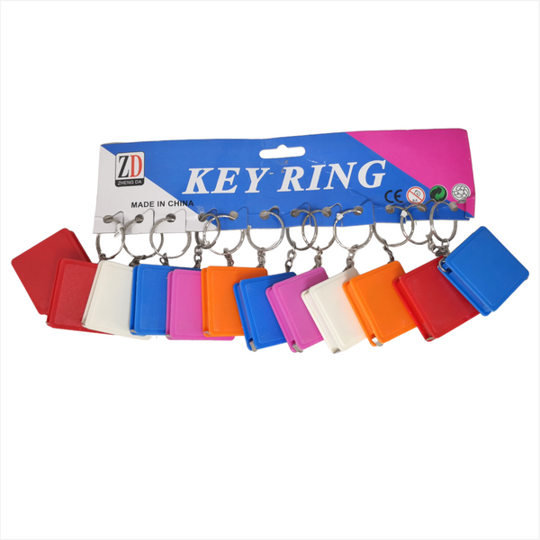 12 LLAVEROS COLORES CON CINTA METRICA 1M  LIKE ARO METALICO