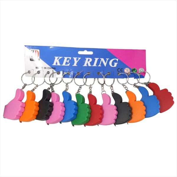 12 LLAVEROS COLORES CON CINTA METRICA 1M  LIKE ARO METALICO
