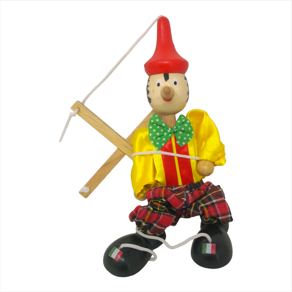 Marioneta títere didáctica juguete hilos infantil artesanal