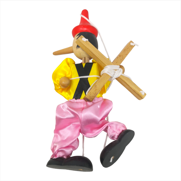 Marioneta títere didáctica juguete hilos infantil artesanal