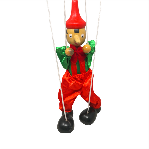 Marioneta títere didáctica juguete hilos infantil artesanal