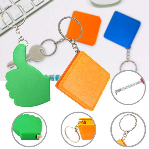 12 LLAVEROS COLORES CON CINTA METRICA 1M  LIKE ARO METALICO