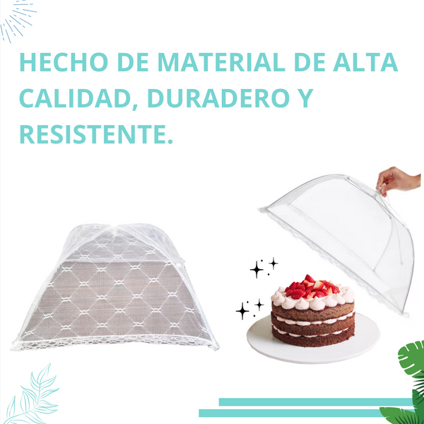 Malla Cubre Alimento Plegable Food Protection Cover 45x25cm