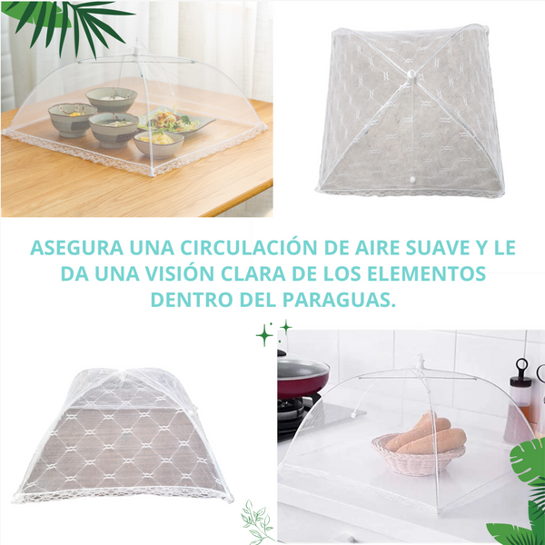 Malla Cubre Alimento Plegable Food Protection Cover 45x25cm
