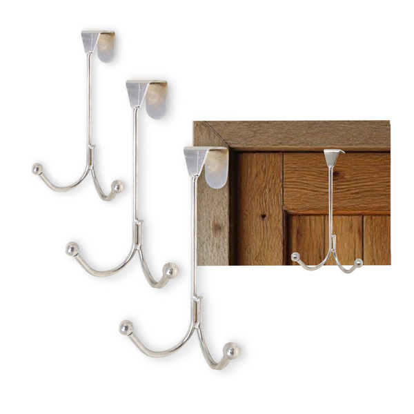Perchero de acero para puerta Percha metálica Pack 3pz