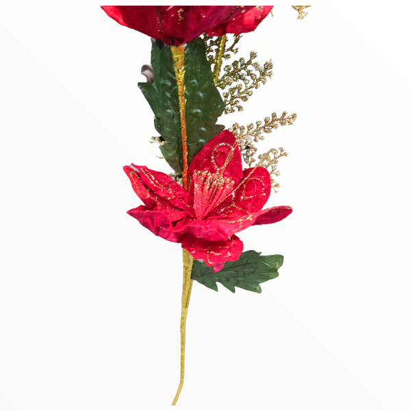 Flores Ramo Fantasía Decorativauj pack 6 guias.