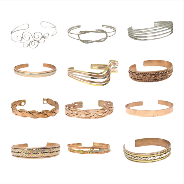 Pulsera brazalete delgado unisex bronce laton czn moda 1pz