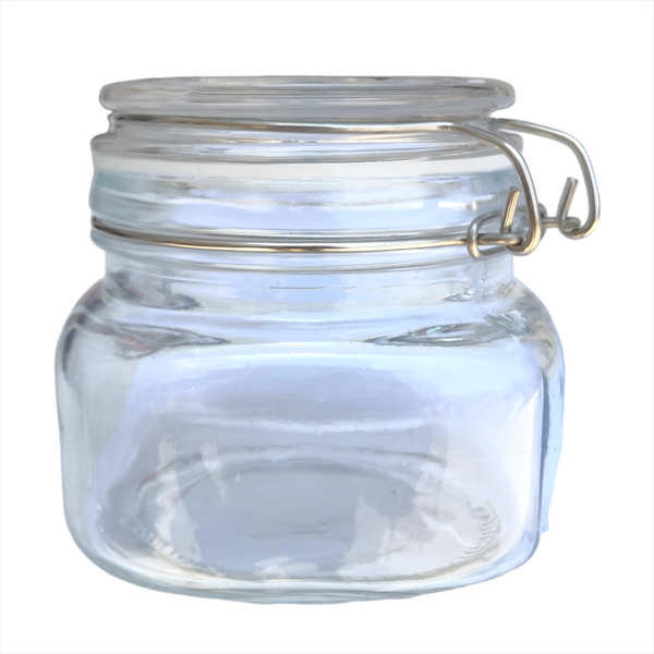 Tarro Hermetico tapa Frasco Vidrio 500-1500ml pack Mayoreo B