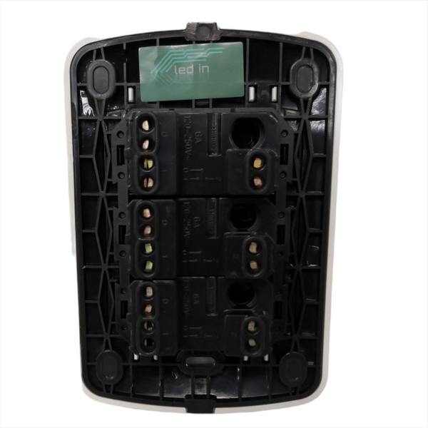 Set Completo 3 Apagadores Sencillos 3 Vias Blanco