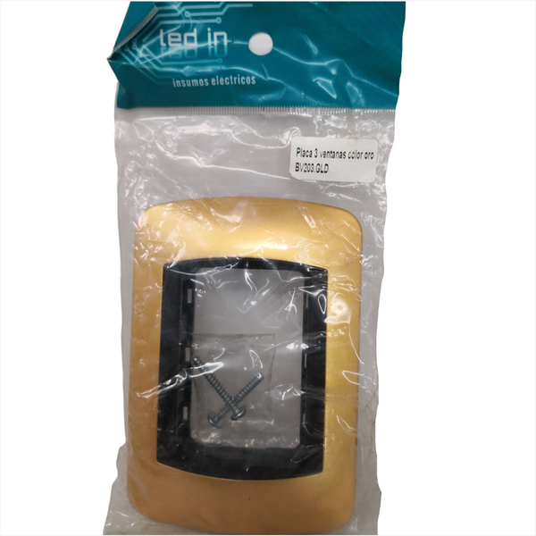 Placa De 3 Ventanas Bv 203 Chp Cantidad De 12 Piezas