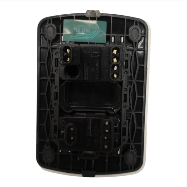 Placa Apagador Y Contacto Bv-1230.3w blanco/negro Pack 12