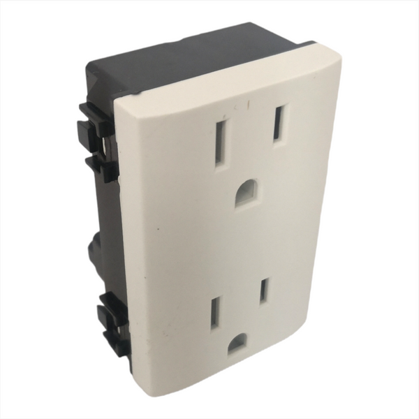 Contacto Doble Blanco Bv-136 Paquete 12 Pzs