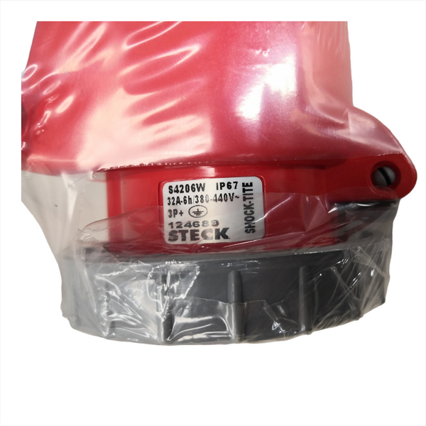 Toma Industrial enchufe hembra S4206W 380-440V 4polos Sobreponer