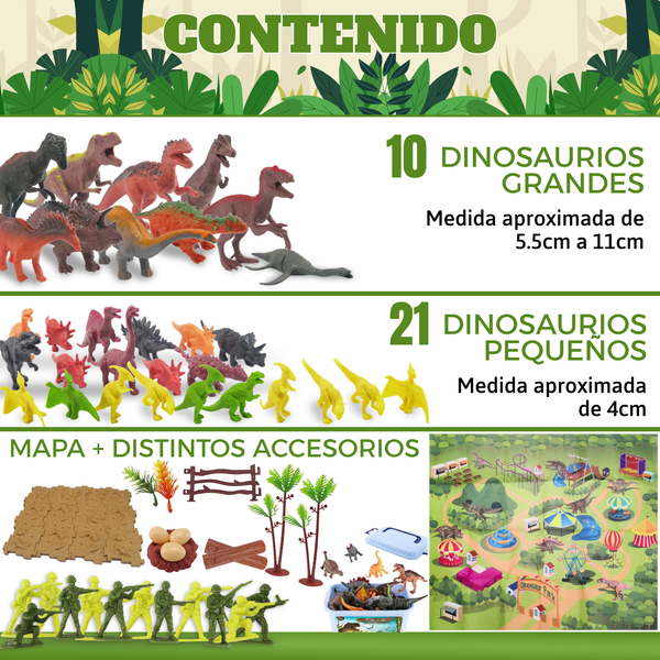 Pack 10 Cajas Parque Jurasico Dinosaurios Paradise set 89 pzs
