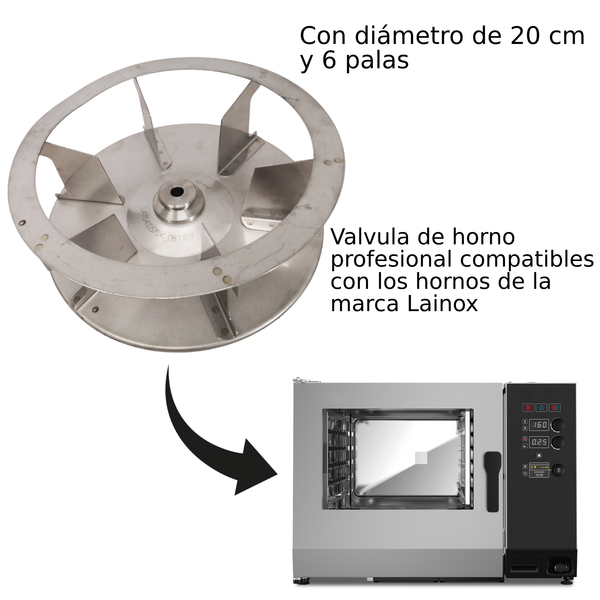 Ventilador turbina de horno Lainux K081T07