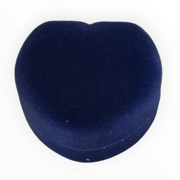 Estuche joyeria regalo caja Anillo aretes Terciopelo Azul / Eli