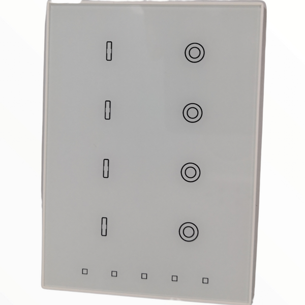 panel Control Capacitivo Zennio KNX Touch-mydesing Plus 8 ZVI-TMDP8