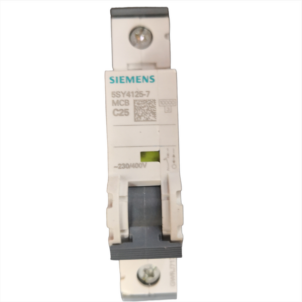 Interruptor termomagnetico SIEMENS 5SY4125-7 1P 25A 400V/230V