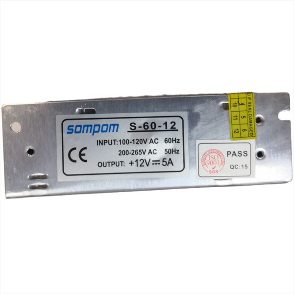Fuente de Alimentacion Trasnformador de Voltaje SOMPOM S-60-12