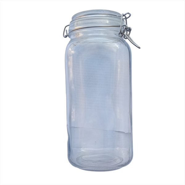 Frasco hermetico vidrio 12pz 2000ml caja mayoreo