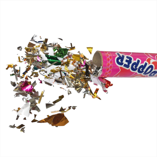 Bazuca lanzador Confeti Cañon party popper 80cm pack 5