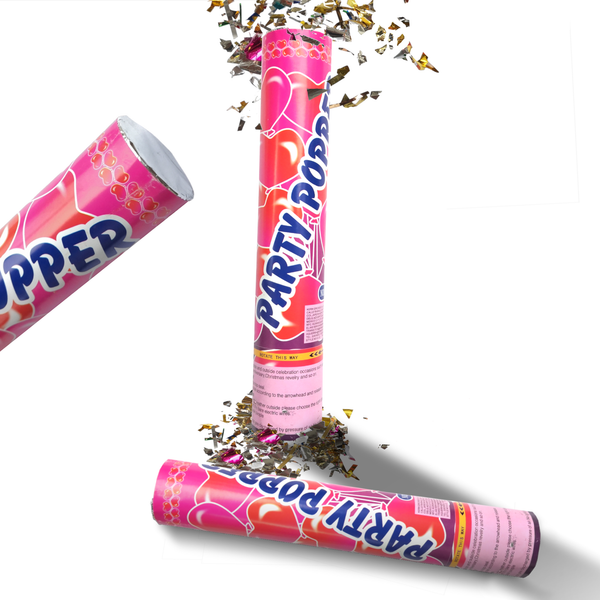 Bazuca lanzador Confeti Cañon party popper 100cm pack 5