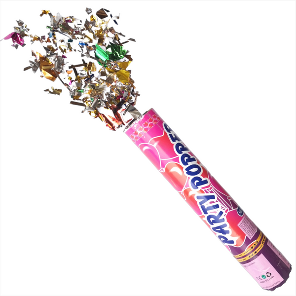 Bazuca lanzador Confeti Cañon party popper 30cm pack 5