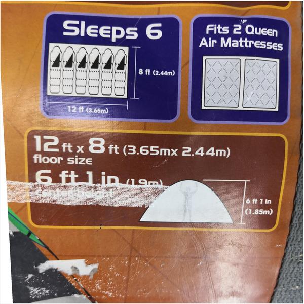 Casa de Campaña Ozark Tienda acampar 6 personas Usada