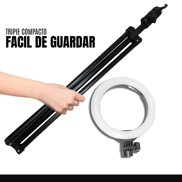 Aro de Luz led 14 pulgadas + tripie soporte iluminacion