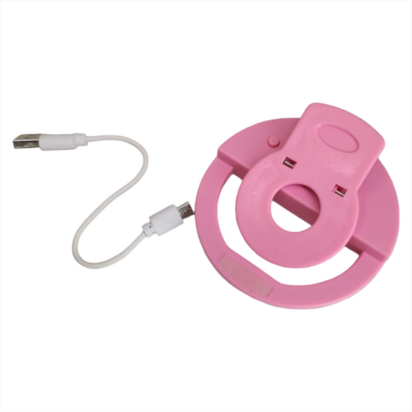 Aro de Luz Recargable para Celular selfie 4 pzs color a elegir