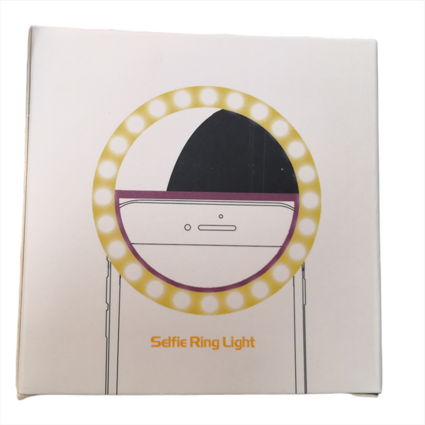 Aro de Luz Recargable para Celular selfie 4 pzs color a elegir