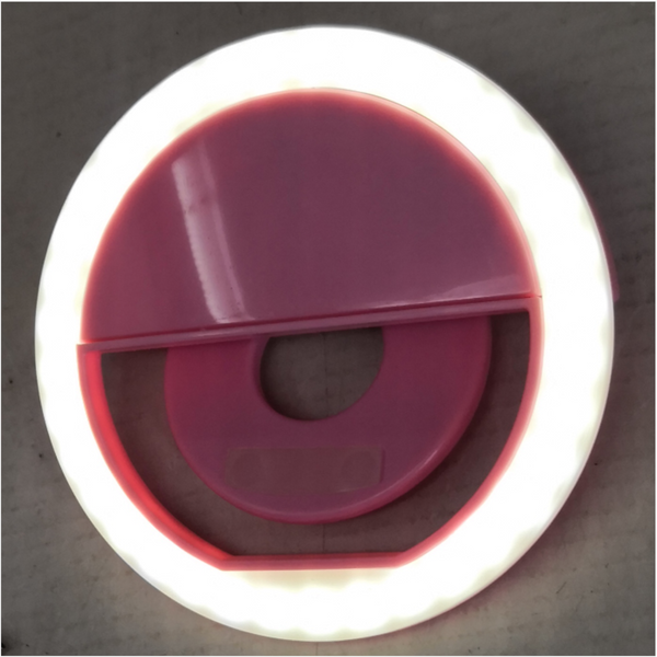Aro de Luz Recargable para Celular selfie 4 pzs color a elegir