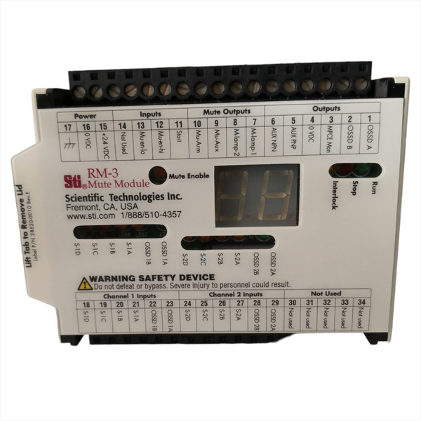STI Rm-3 Module Mute Control seguridad cortina de luz