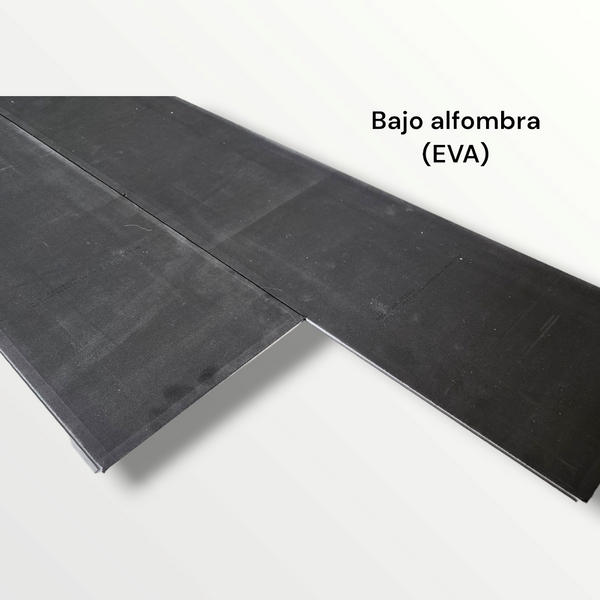 Pack 1 m caja piso laminado 15 pzs 3.297m2 4mm con 1mm eva bajoalfombra