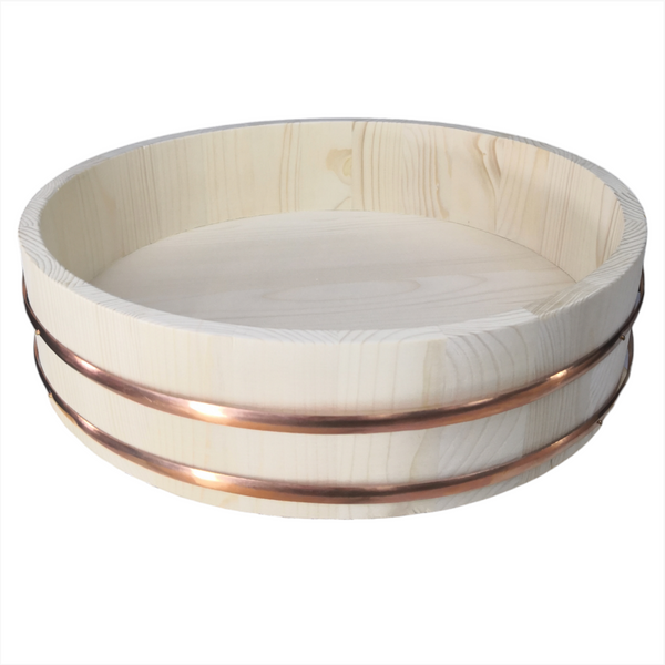 Cuenco de madera para mezclar arroz y sushi