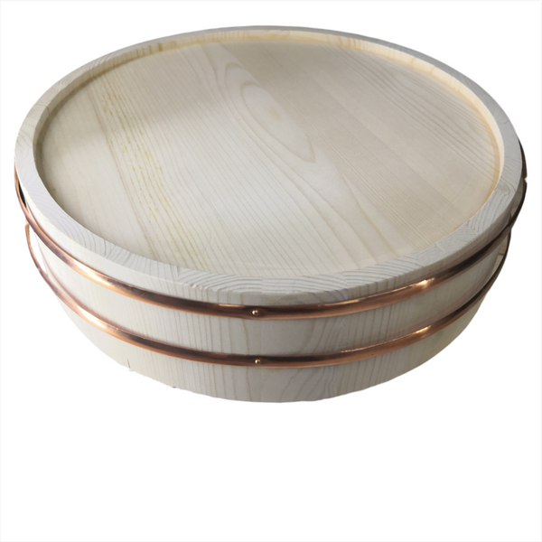 Cuenco de madera para mezclar arroz y sushi