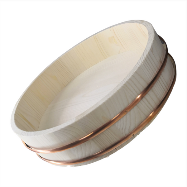 Cuenco de madera para mezclar arroz y sushi