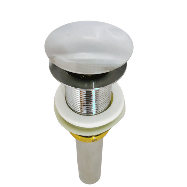 Contra lavabo válvula Desagüe tipo push pop up Cromado