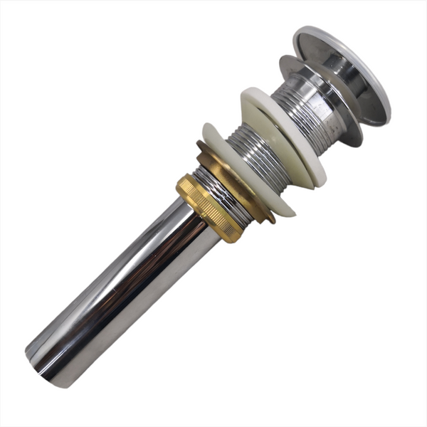 Contra lavabo válvula Desagüe tipo push pop up Cromado