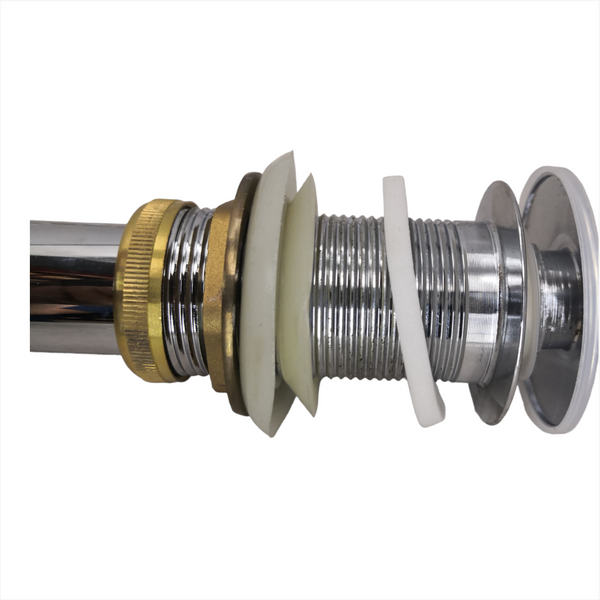 Contra lavabo válvula Desagüe tipo push pop up Cromado