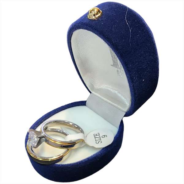 Anillo Con Piedra Dorado Mujer Acero Quirurgico S/Estuche 5