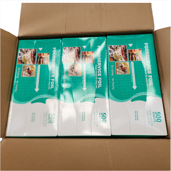 Mayoreo Caja Hojas de papel aluminio 30x27cm 3000pz x caja