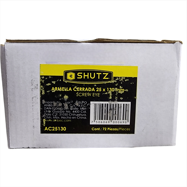 Armella Cerrada 25x130mm caja 72 pz