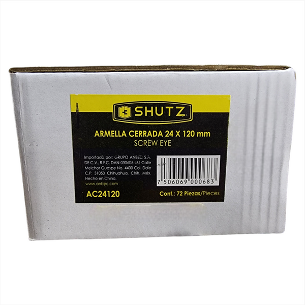 Armella Cerrada 24x120mm caja 72 pz