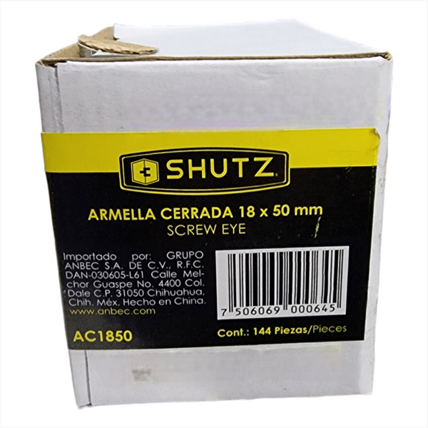 Armella Cerrada 18x50mm caja 144pz
