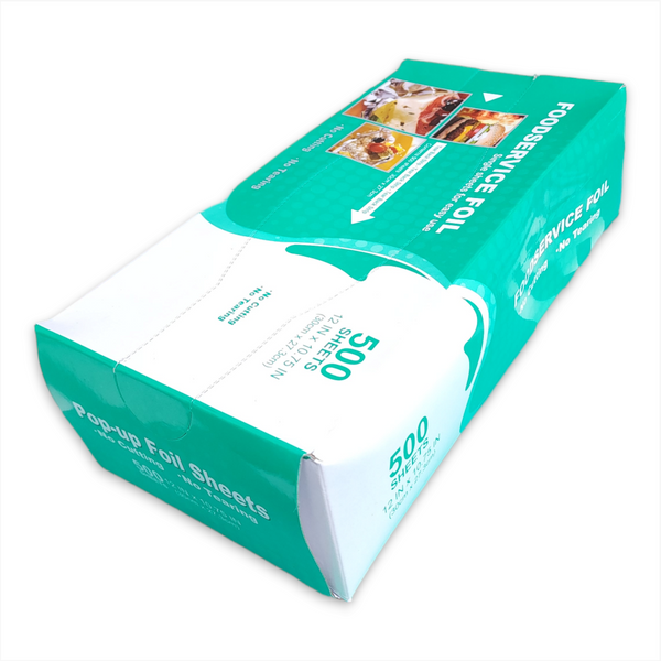 500 hojas de papel aluminio precortadas 30x27cm