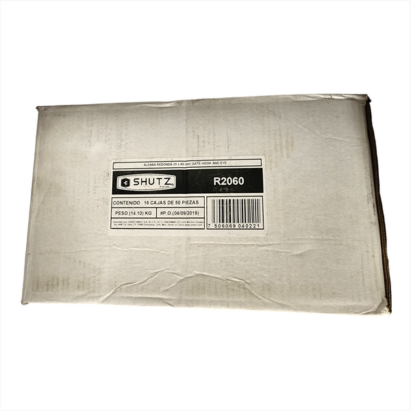 Aldaba Redonda 20x60mm mayoreo paquete 800 pz